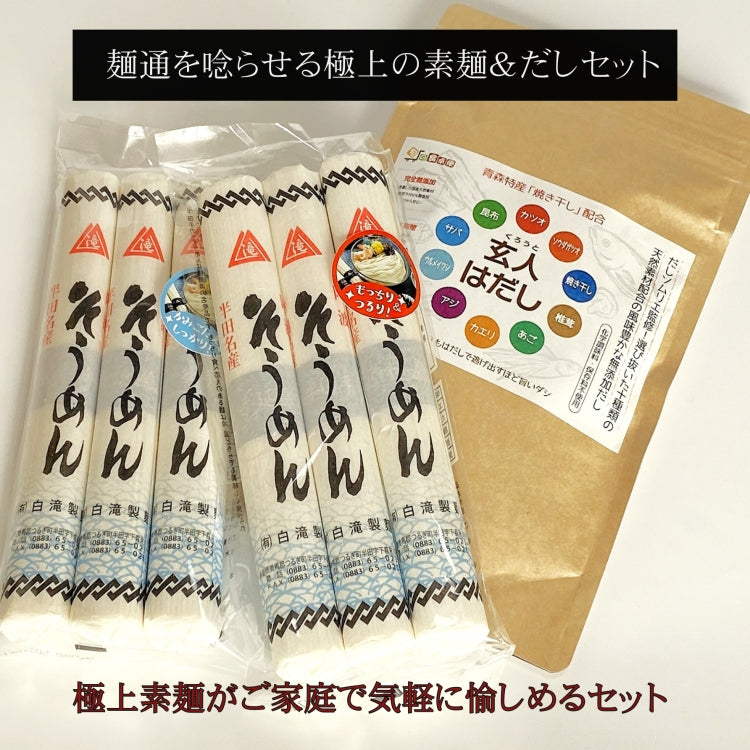 麺通を唸らせる!半田手延べそうめん ご家庭用/プチギフト 少し太めの麺 徳島県 270年の歴史 昔ながらの手延べ製法に腰の強さを工夫