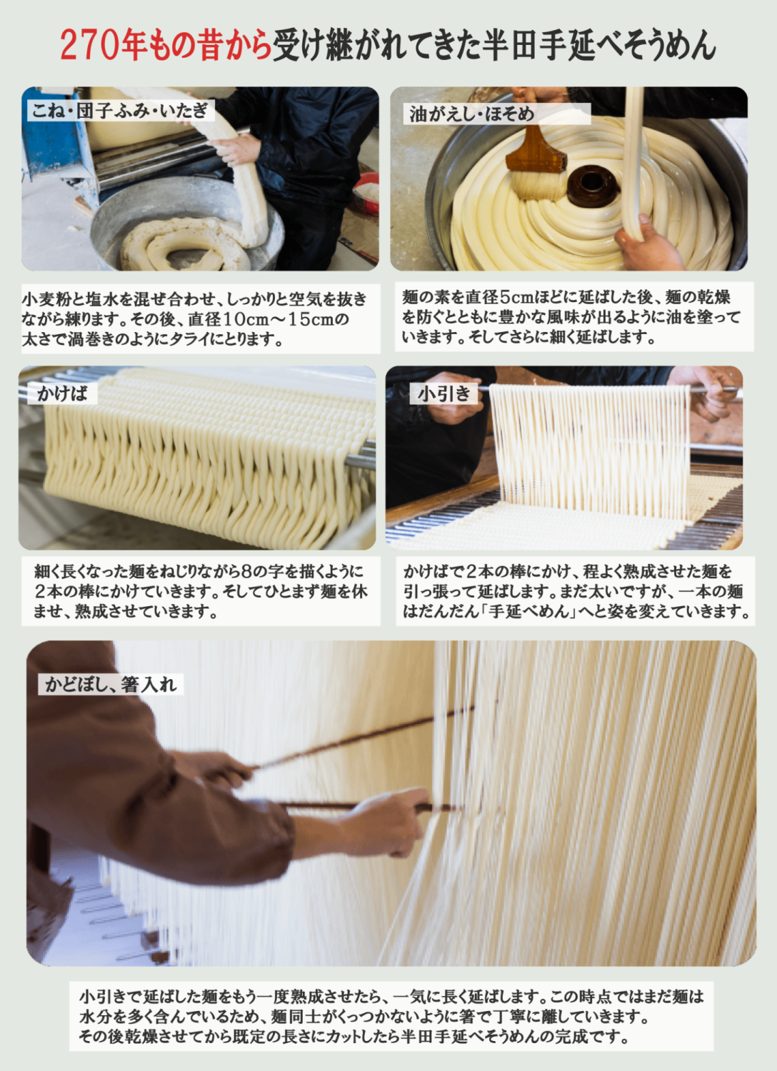 麺通を唸らせる!半田手延べそうめん ご家庭用/プチギフト 少し太めの麺 徳島県 270年の歴史 昔ながらの手延べ製法に腰の強さを工夫