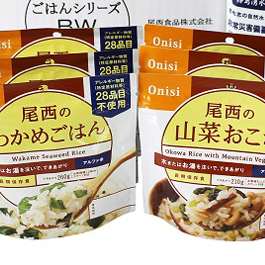 一番人気 5年保存 保存食 7日間安心5年保存の非常食21食Bセット水あり / 備蓄 山登りアウトドア 尾西食品 携帯おにぎり パンの缶詰 防災食 えいようかん 美味しい保存水 非常食 セット