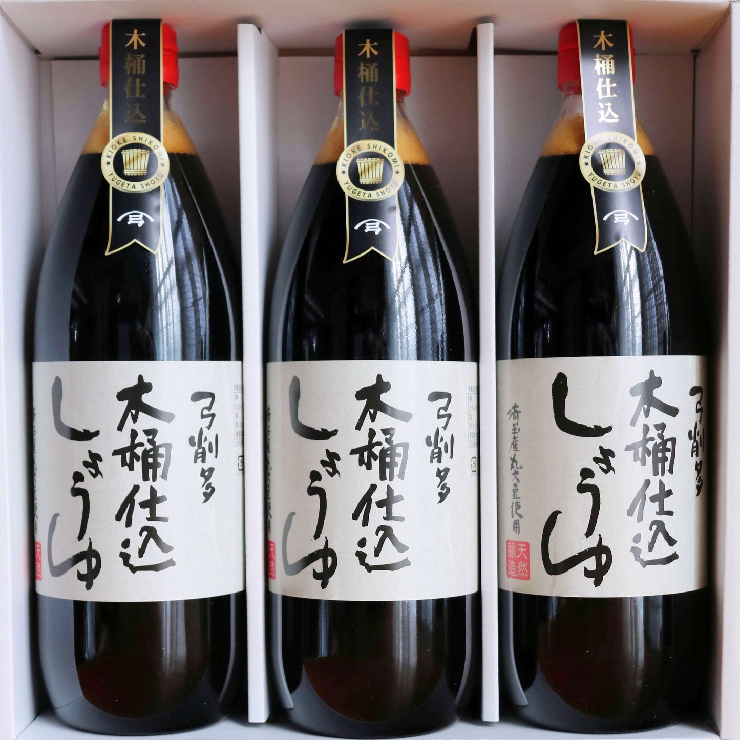 まろやかで深い旨味 弓削多醤油 木桶仕込み醤油 360ml × 5本 無添加 天然醸造 国産 木桶仕込み こいくち しょうゆ 濃口醤油 濃口 丸大豆仕込 埼玉 】国産小麦、国産大豆使用