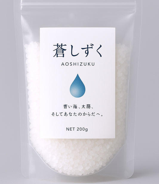 天然塩 ミネラル豊富 天然塩 塩田 塩釜製法【蒼しずく400g】 天日塩 天然塩  体内と同じミネラル成分が20％も 天日塩 塩 しお 調味料 都内一流料理店 プロ仕様 韓国 木浦産