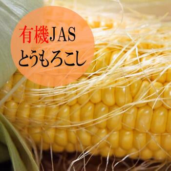 甘くて旨くてジューシー！有機 生とうもろこし めぐみ Lサイズ/10本入り 朝採り 生トウモロコシ 群馬県産 有機JAS  産地直送 クール配送